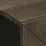 Armoire de lavabo noir 62x33x58 cm bois massif de manguier – Image 5