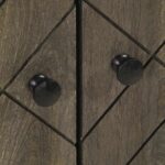 Armoire de lavabo noir 62x33x58 cm bois massif de manguier – Image 6