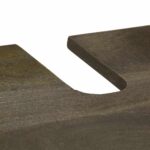 Armoire de lavabo noir 62x33x58 cm bois massif de manguier – Image 7