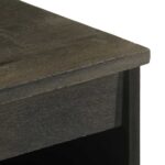Buffet noir 60x33x75 cm bois massif de manguier – Image 5