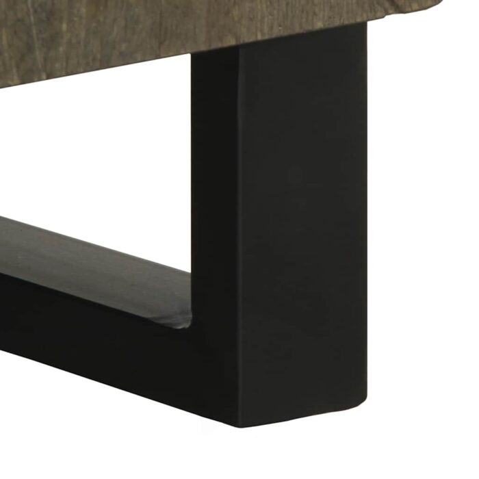 Buffet noir 60x33x75 cm bois massif de manguier – Image 7