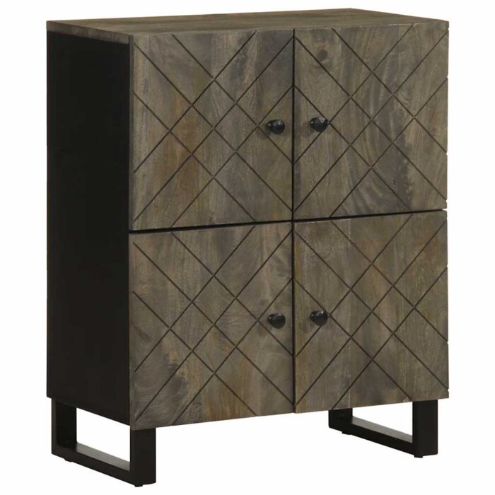 VXL8721158448033_a_en_hd_1.jpg Buffet noir 60x33x75 cm bois massif de manguier – Image 1