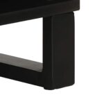Buffet noir 80x33x75 cm bois massif de manguier – Image 8
