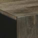 Buffet noir 90x33x75 cm bois massif de manguier – Image 5