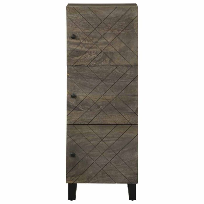 Buffet noir 40x33x110 cm bois de manguier massif – Image 2
