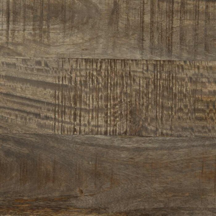 Meuble TV gris clair 70x33,5x46 cm bois massif de manguier – Image 9