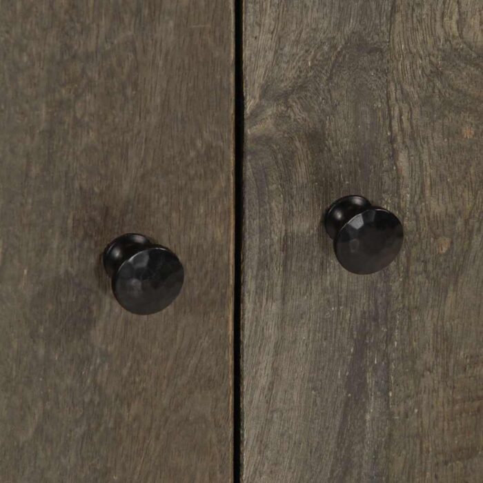 Buffet gris clair 60x33,5x75 cm bois de manguier massif – Image 6