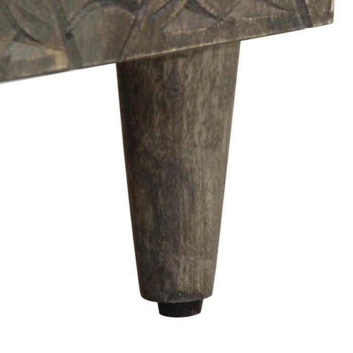 Buffet gris clair 60x33,5x75 cm bois de manguier massif – Image 7