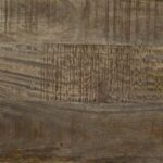 Table basse gris clair 80x50x40 cm bois de manguier massif – Image 9