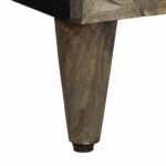 Table de chevet gris clair 50x33x60 cm bois de manguier massif – Image 7