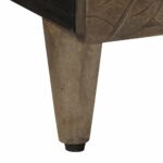 Table basse gris clair 100x54x40 cm bois massif de manguier – Image 7