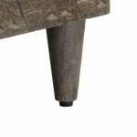 Meuble TV noir 100x33x46 cm bois massif de manguier – Image 7