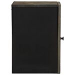 Armoire de salle de bain murale 38x33x48cm bois massif manguier – Image 3