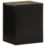 Armoire de salle de bain murale 38x33x48cm bois massif manguier – Image 4