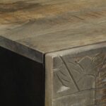 Armoire de salle de bain murale 38x33x48cm bois massif manguier – Image 5