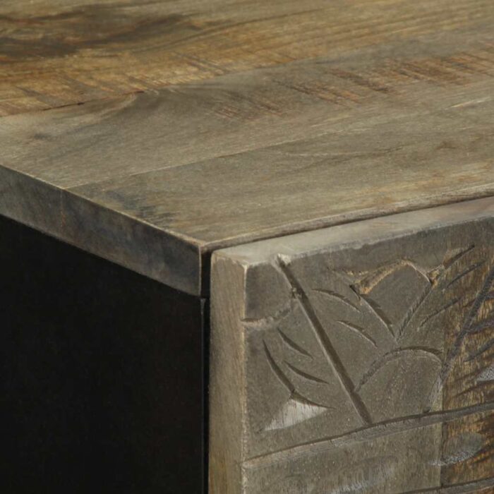 Armoire de salle de bain murale 38x33x48cm bois massif manguier – Image 5