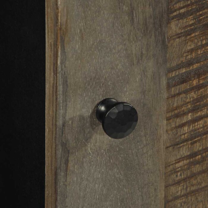 Armoire de salle de bain murale 38x33x48cm bois massif manguier – Image 6