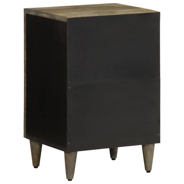 Armoire de salle de bain 38x33x58 cm bois massif de manguier – Image 4