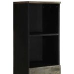 Armoire de salle de bain 38x33x160 cm bois massif de manguier – Image 5