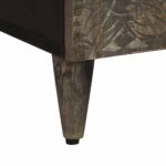 Armoire de salle de bain 38x33x160 cm bois massif de manguier – Image 7