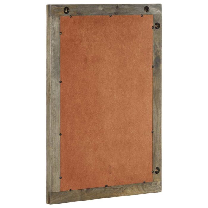 Miroir de salle de bain 50x2,5x70 cm bois de manguier massif – Image 2