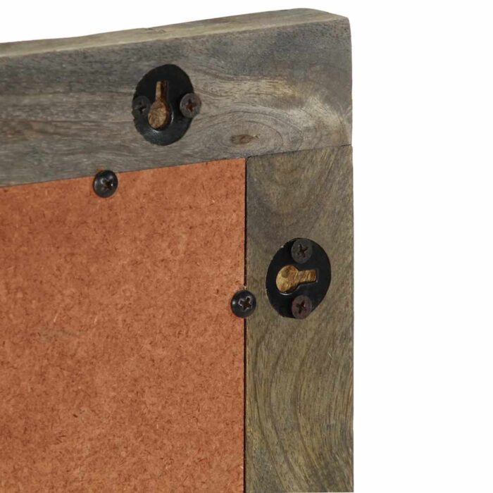 Miroir de salle de bain 50x2,5x70 cm bois de manguier massif – Image 5