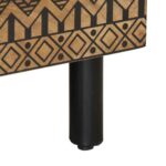 Table basse noir 80x50x40 cm bois de manguier massif brut – Image 8