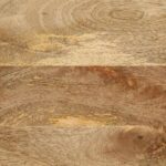 Table de chevet noir 50x33x62 cm bois de manguier massif brut – Image 9
