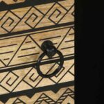 Table basse noir 100x54x40 cm bois massif de manguier brut – Image 6