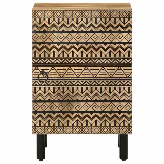 Armoire de salle de bain 38x33,5x58 cm bois massif de manguier – Image 2