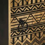 Armoire de salle de bain 38x33,5x58 cm bois massif de manguier – Image 7