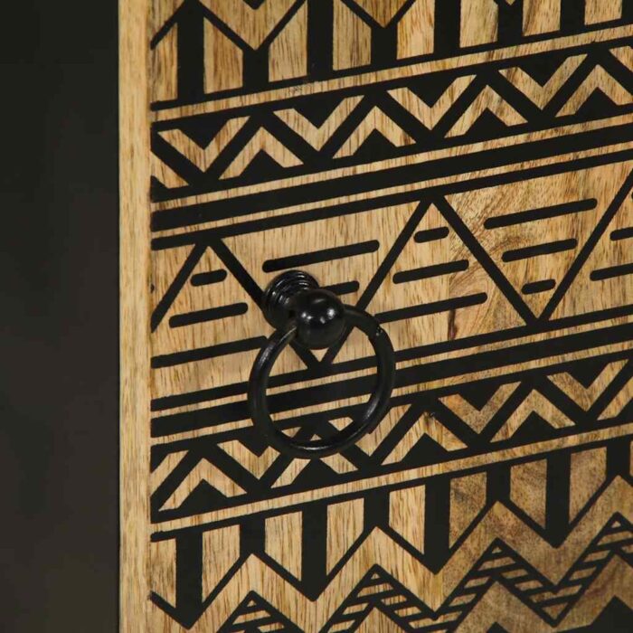 Armoire de salle de bain 38x33,5x58 cm bois massif de manguier – Image 7