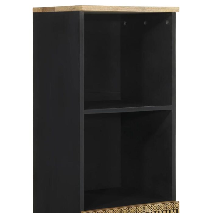 Armoire de salle de bain 38x33,5x160 cm bois massif de manguier – Image 6
