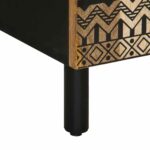 Armoire de salle de bain 38x33,5x160 cm bois massif de manguier – Image 8