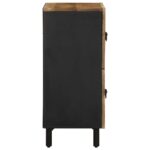 Buffet 60x33,5x75 cm bois de manguier brut massif – Image 3