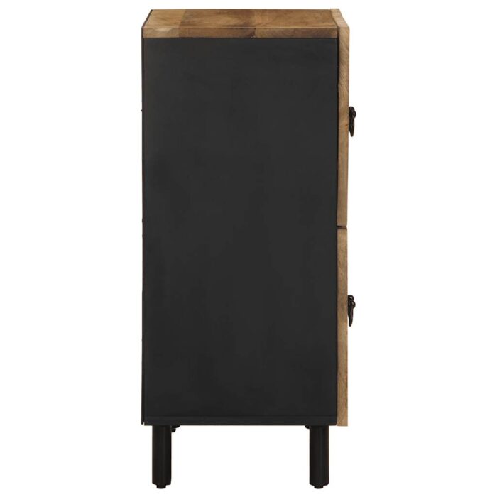Buffet 60x33,5x75 cm bois de manguier brut massif – Image 3
