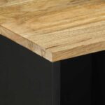 Buffet 80x33,5x75 cm bois de manguier brut massif – Image 6