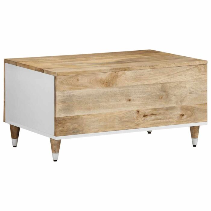 Table basse 80x50x40 cm bois de manguier massif – Image 4