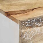 Table basse 80x50x40 cm bois de manguier massif – Image 5