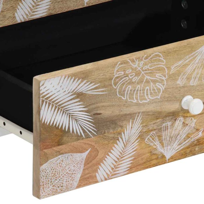 Table de chevet 50x33x60 cm bois de manguier massif – Image 6