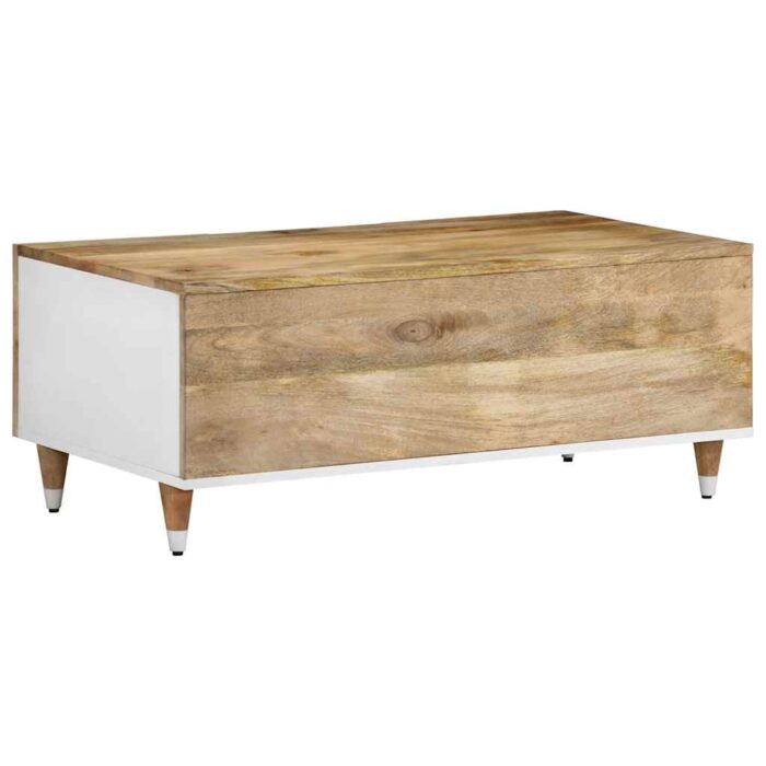 Table basse 100x54x40 cm bois de manguier massif – Image 4
