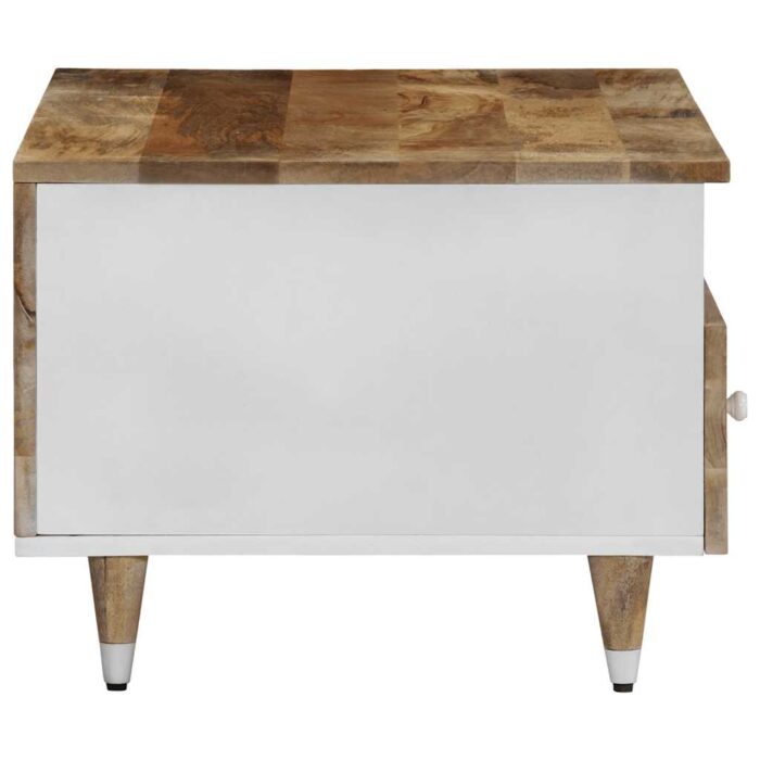 Table basse 80x54x40 cm bois de manguier massif – Image 3
