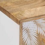 Meuble TV 105x33,5x46 cm bois massif de manguier – Image 5