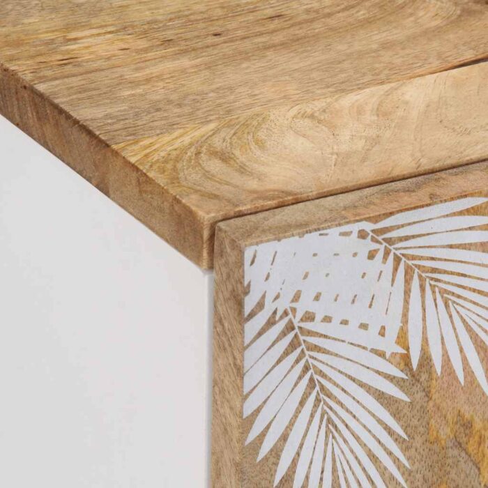 Meuble TV 105x33,5x46 cm bois massif de manguier – Image 5