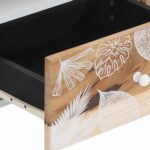 Meuble TV 105x33,5x46 cm bois massif de manguier – Image 6