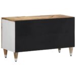 Meuble TV 80x31,5x46 cm bois massif de manguier – Image 4