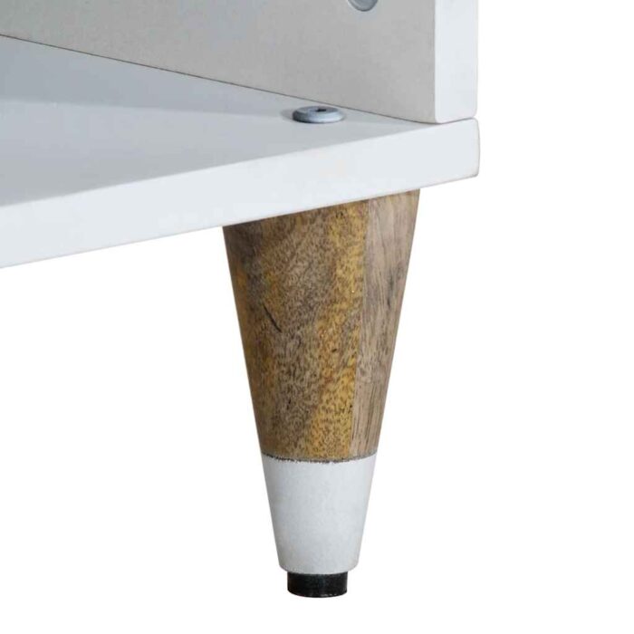 Meuble TV 100x33,5x46 cm bois massif de manguier – Image 7