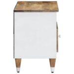 Meuble TV 80x33,5x46 cm bois massif de manguier – Image 3