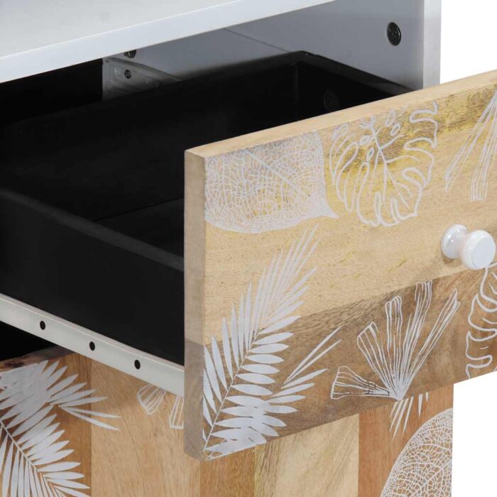 Armoire de salle de bain 38x33,5x160 cm bois massif de manguier – Image 7