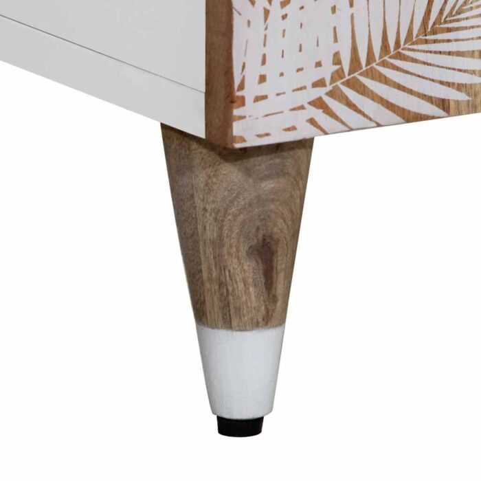 Armoire de salle de bain 38x33,5x160 cm bois massif de manguier – Image 8